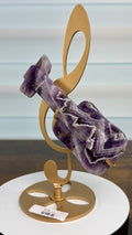 🎸 Dream Amethyst Guitar on Custom Note Stand – $55 💜