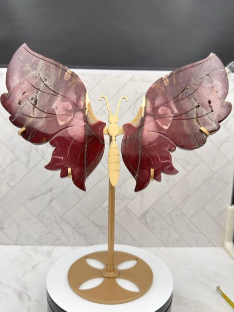 Mookaite Butterfly Wings w/ Custom Stand