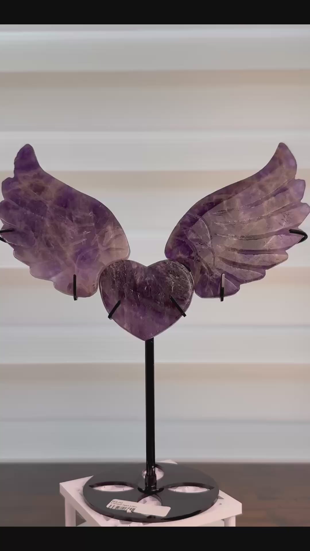 Dream Amethyst Heart with Wings – $55