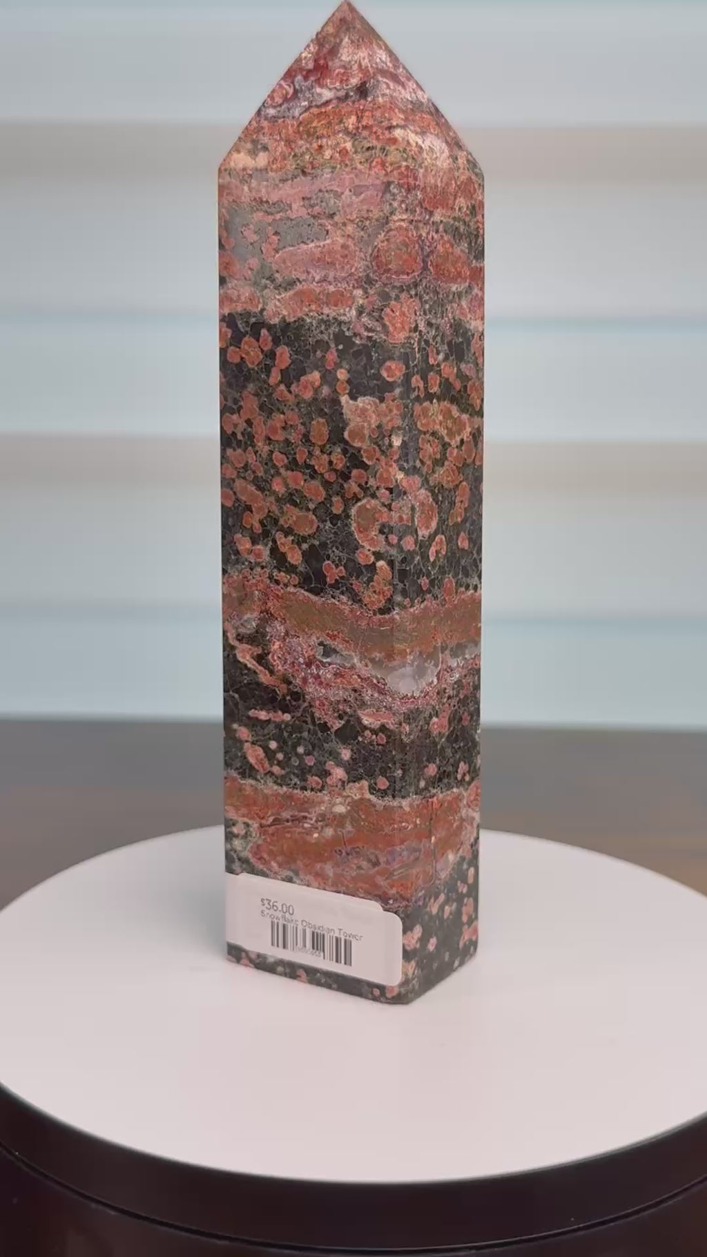 ❄️ CLEARANCE! Snowflake Obsidian Tower – Was $36