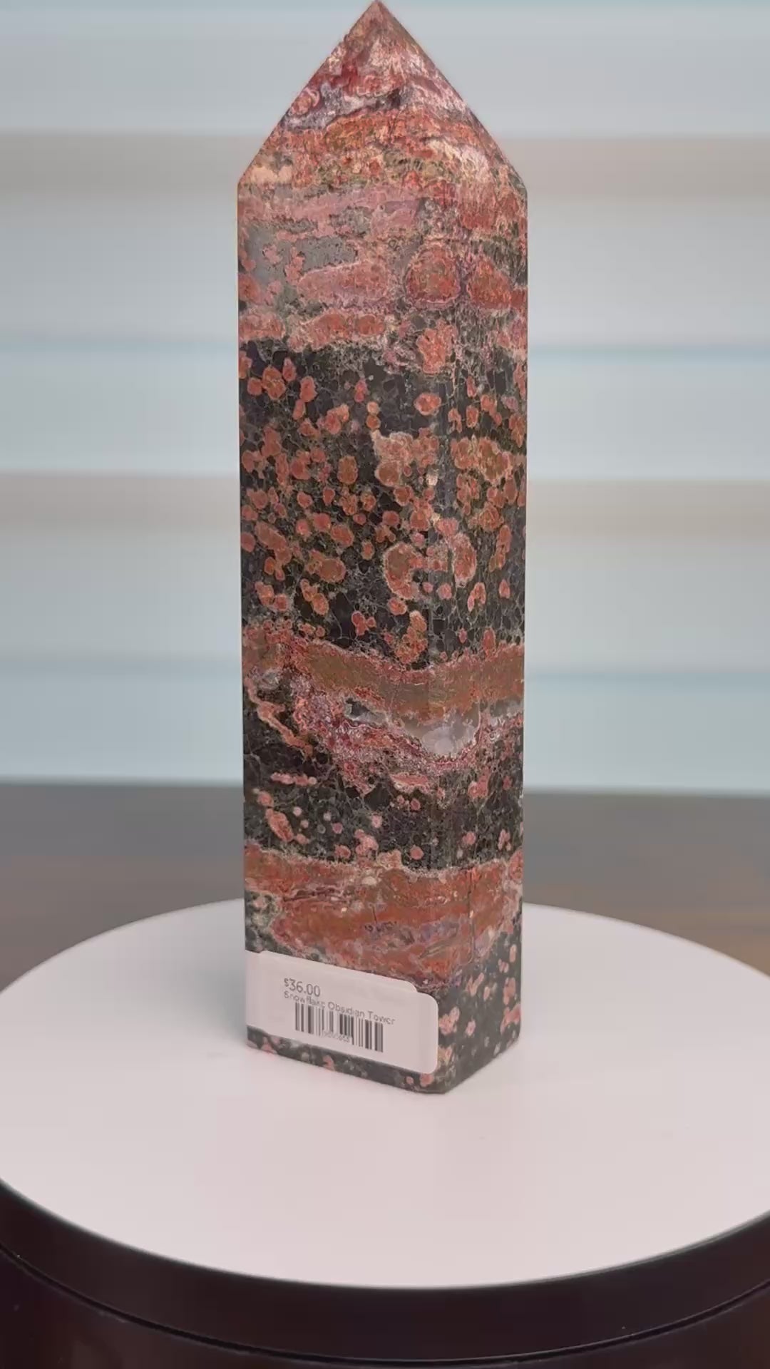 ❄️ CLEARANCE! Snowflake Obsidian Tower – Was $36