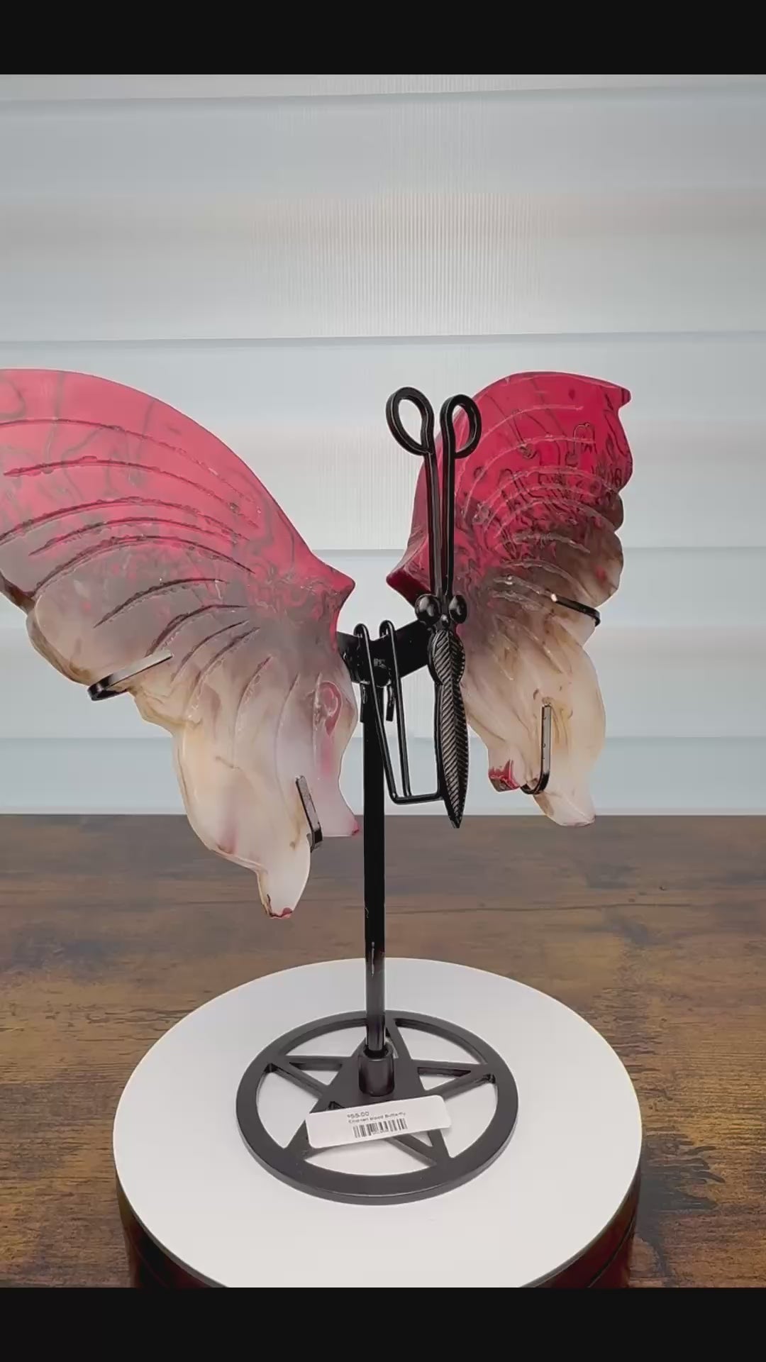 🦋 Chicken Blood Stone-Inspired Butterfly Wings – $55