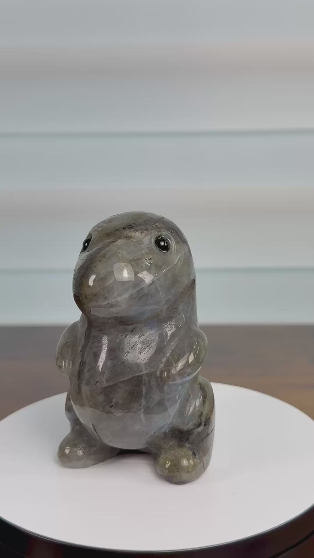 🦖 Adorable Labradorite Dinosaur – $65