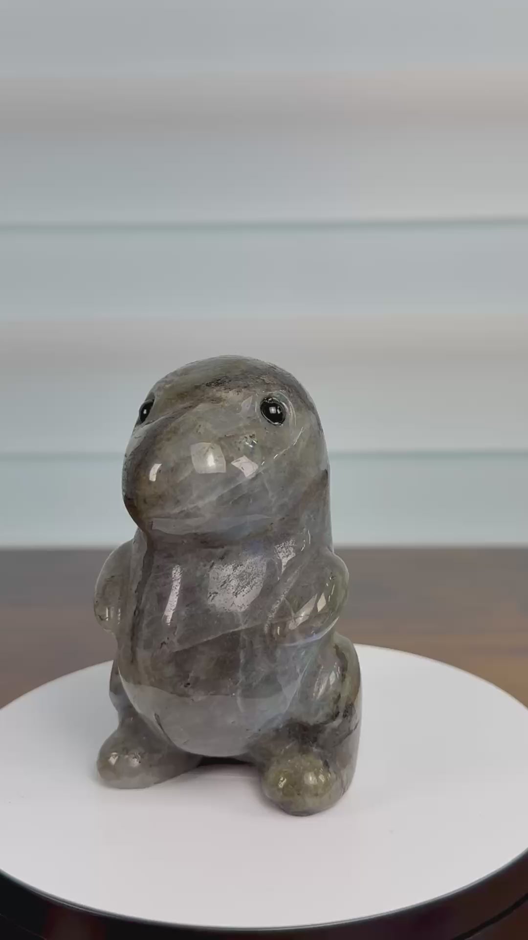 🦖 Adorable Labradorite Dinosaur – $65